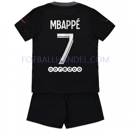 Barn Fotballdrakter Paris Saint-Germain Kylian Mbappé 7 Tredje 2021-22 Kortermet